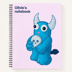 Creepy Cute Demon Kawaii Goth Name Notebook