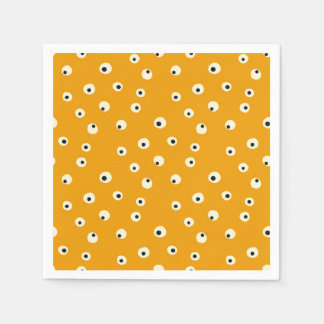 Creepy Cute Eyeball Pattern Halloween Napkin