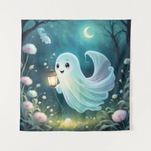 Creepy Cute Ghost Tapestry