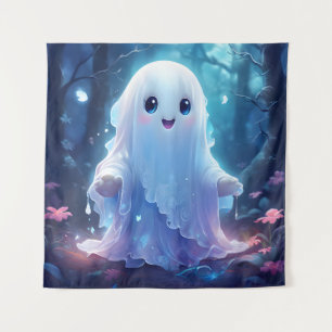 Creepy Cute Ghost Tapestry
