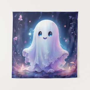 Creepy Cute Ghost Tapestry
