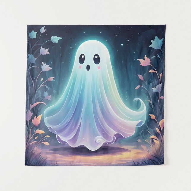 Creepy Cute Ghost Tapestry (Front)