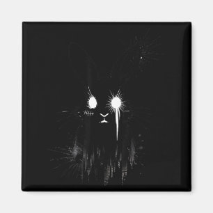 Creepy Cute Goth Bunny Horror Rabbit Sketch Alt Ng Magnet