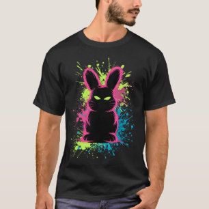 Creepy Cute Goth Bunny Horror Rabbit Sketch Alt Ng T-Shirt