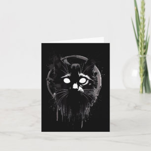 Creepy Cute Goth Cat Horror Kitty Sketch Alt Nge E Card