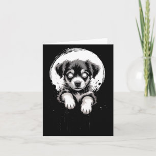 Creepy Cute Goth Dog Horror Puppy Sketch Alt Nge E Card
