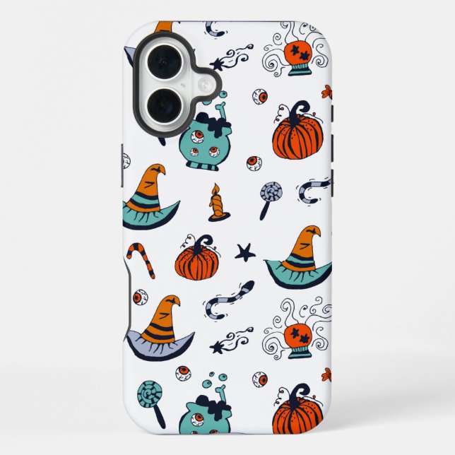 Creepy Cute Halloween White iPhone Case (Back)