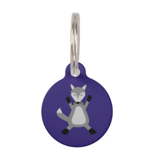 Creepy Cute Halloween Wolf Custom Pet Tag