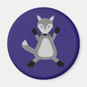 Creepy Cute Halloween Wolf Magnet
