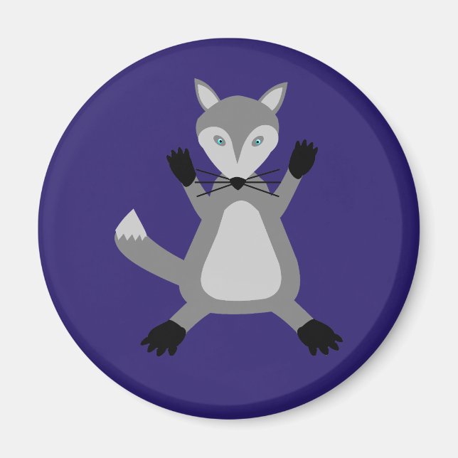 Creepy Cute Halloween Wolf Magnet (Front)