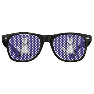Creepy Cute Halloween Wolf Retro Sunglasses