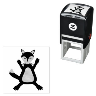 Creepy Cute Halloween Wolf Self-inking Stamp