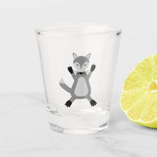 Creepy Cute Halloween Wolf Shot Glass