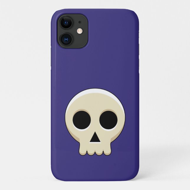 Creepy Cute Kawaii Goth Skull Case-Mate iPhone Case (Back)