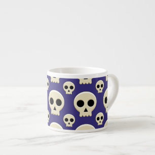 Creepy Cute Kawaii Goth Skull Espresso Cup