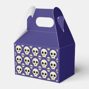 Creepy Cute Kawaii Goth Skull Pattern Favour Box