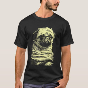 Creepy Cute Pug Spooky Halloween Costume Scary Mum T-Shirt