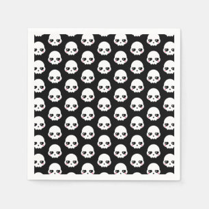 Creepy Cute Skulls Napkin