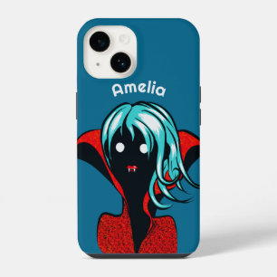 Creepy Cute Vampire Girl - Kawaii Gothic iPhone 14 Case