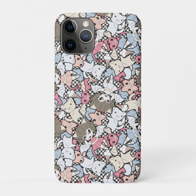 Creepy Cute Vampire Pattern Case-Mate iPhone Case (Back)