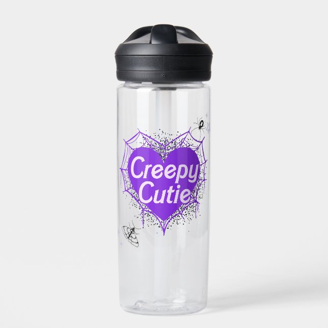 Creepy Cutie - Spooky Cute Halloween Water Bottle (Front)