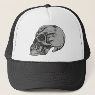 Creepy Dark Skull Trucker Hat