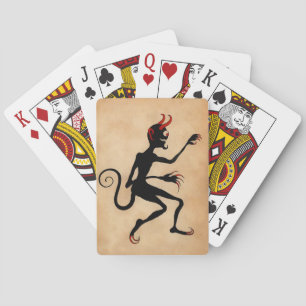Creepy Devil Playing Cards