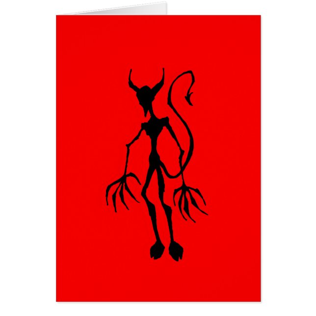 Creepy Devil Stick Figure (Front)