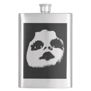 Creepy Doll Face COOL Hip Flask