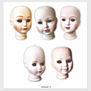 creepy doll heads old toys