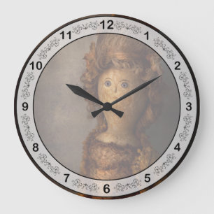 Creepy - Doll - Matilda Large Clock