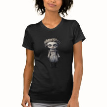 Creepy Doll with Grey Metallic Theme