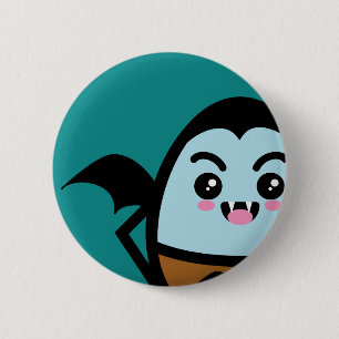 Creepy Egg Dracula - Halloween 6 Cm Round Badge
