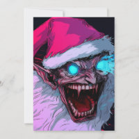 Creepy Evil Santa Scary Krampus Anime Cartoon