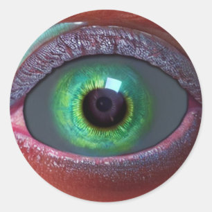 Creepy Eye   Classic Round Sticker