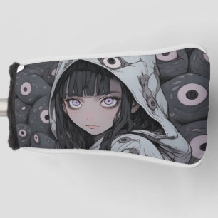 Creepy Eye Horror Anime Girl Golf Head Cover