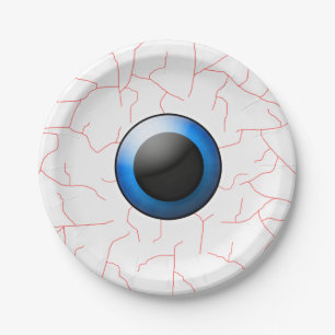 Creepy Eyeball Halloween Party Plates