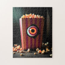Creepy Eyeball in Popcorn