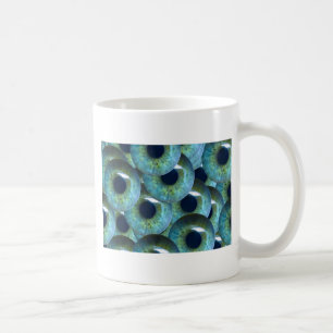 creepy eyeballs coffee mug