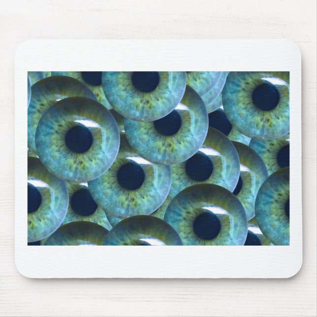 creepy eyeballs mouse pad (Front)