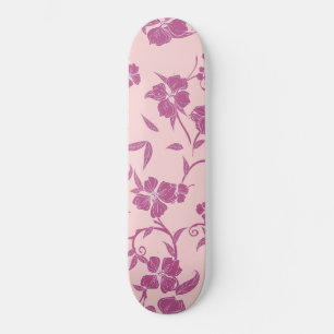 Creepy Flowers Pattern 10 Skateboard