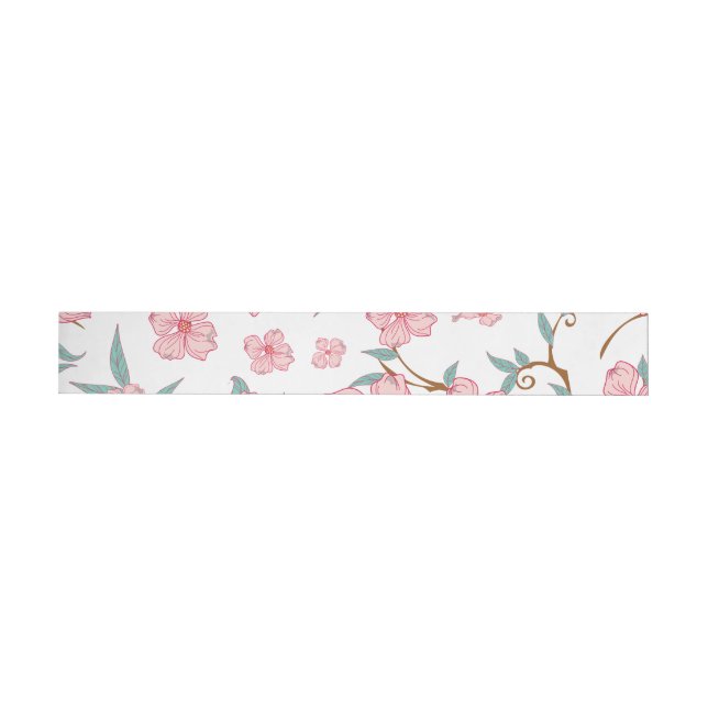 Creepy Flowers Pattern 4 Wrap Around Label (Individual)