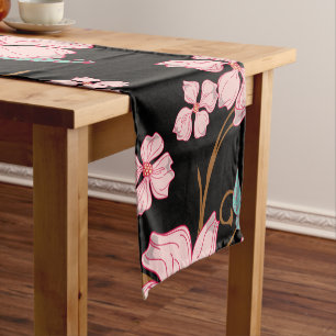 Creepy Flowers Pattern 5 Short Table Runner