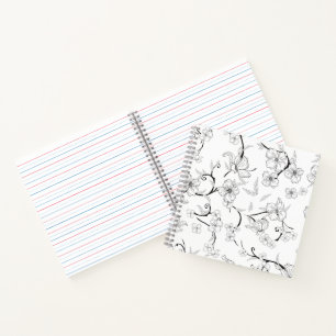 Creepy Flowers Pattern 7 Notebook