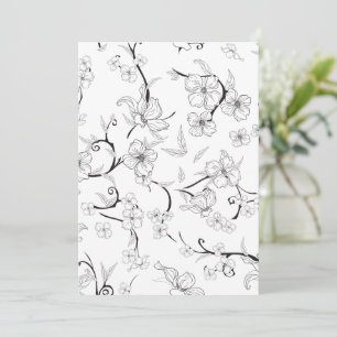 Creepy Flowers Pattern 7 Thank You Card