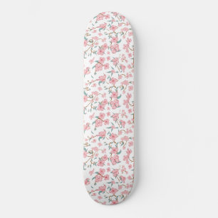 Creepy Flowers Pattern Skateboard