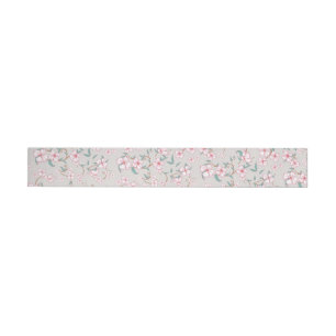 Creepy Flowers Pattern Wrap Around Label
