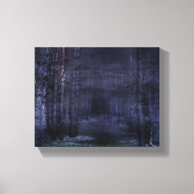 Creepy Forest Canvas Print (Front)