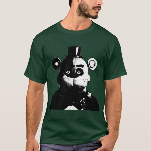 Creepy Freddy Fazbear FNaF meme friend T-Shirt (Front)