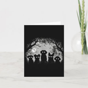 Creepy Funny Spooky Dog Alt Goth Grunge Horror Card
